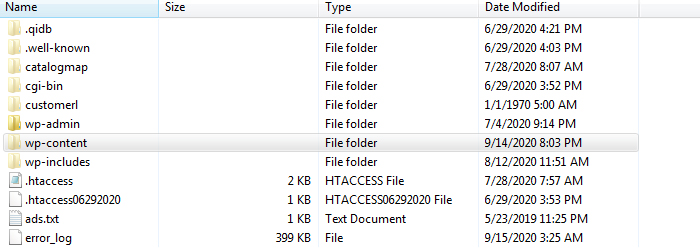 The wp-content Folder